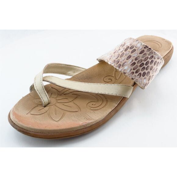 Born Concept Flip Flops Brown Synthetic Women Shoes Size 8 Medium‎ - Picture 1 of 6